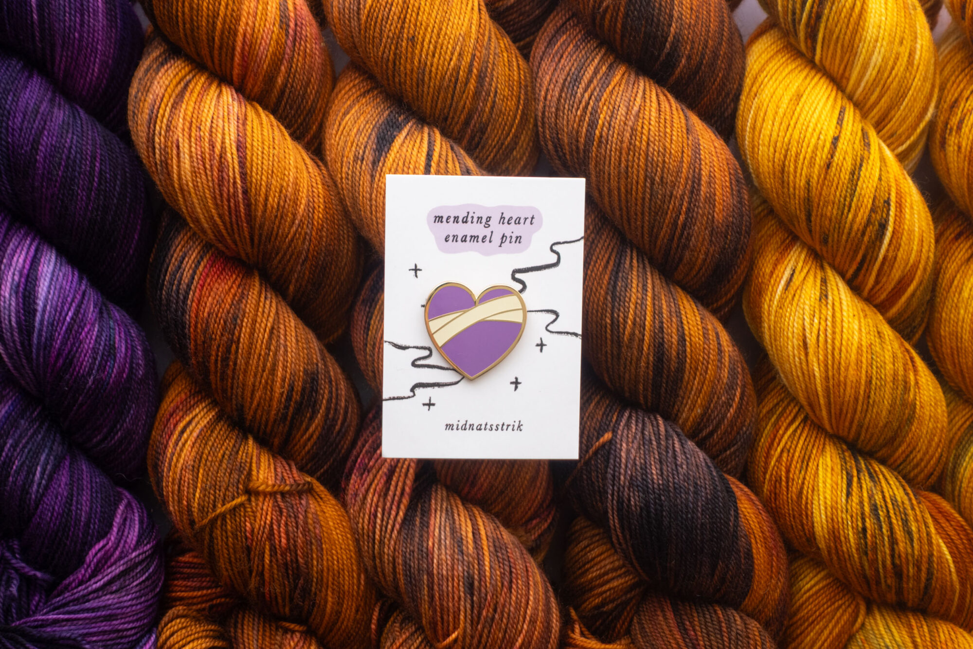 Mending Heart Enamel Pin - Image 2