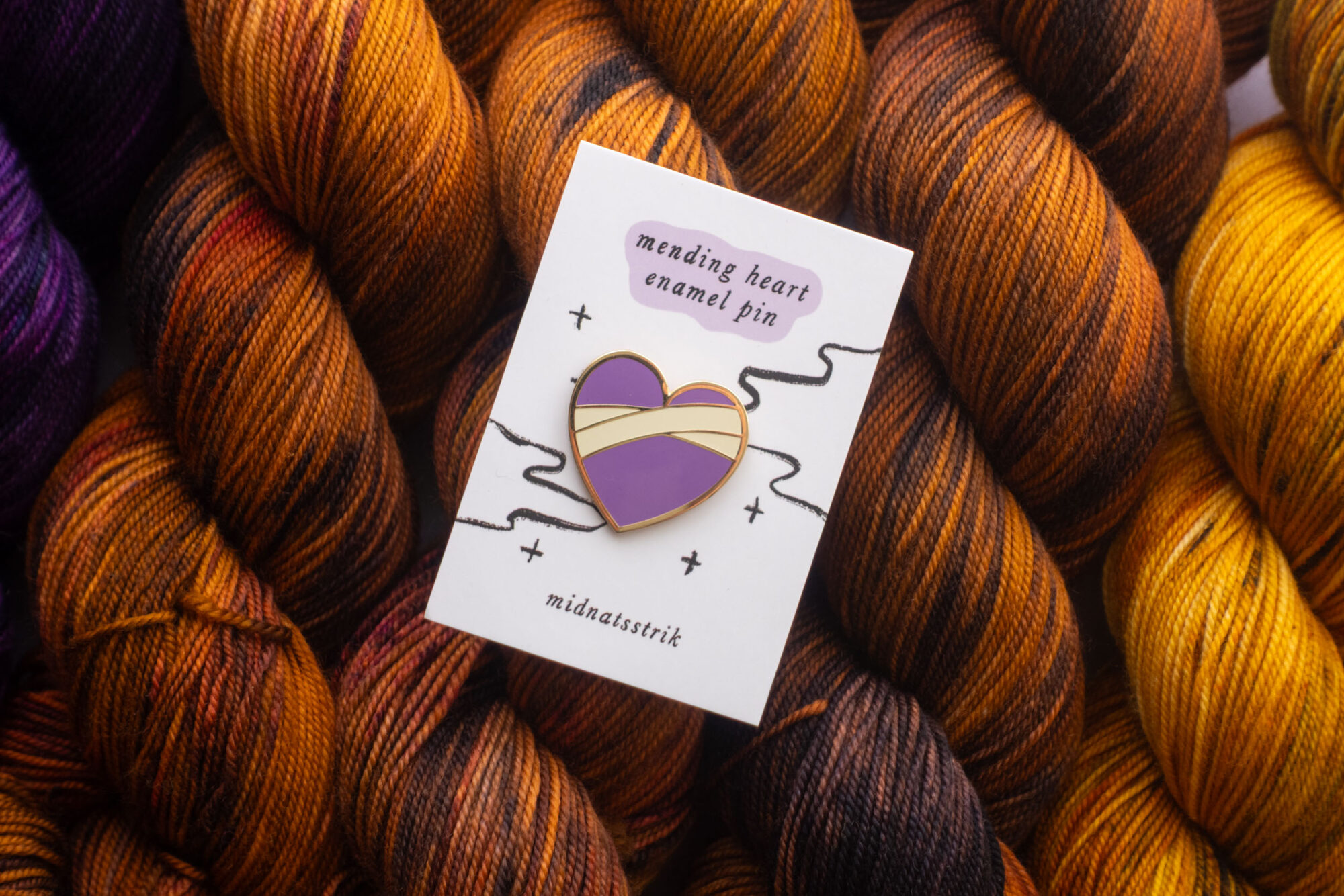 Mending Heart Enamel Pin - Image 3